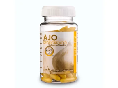 Ajo Deodorizado Suplemento alimenticio 500 mg c/u 100 Cápsula